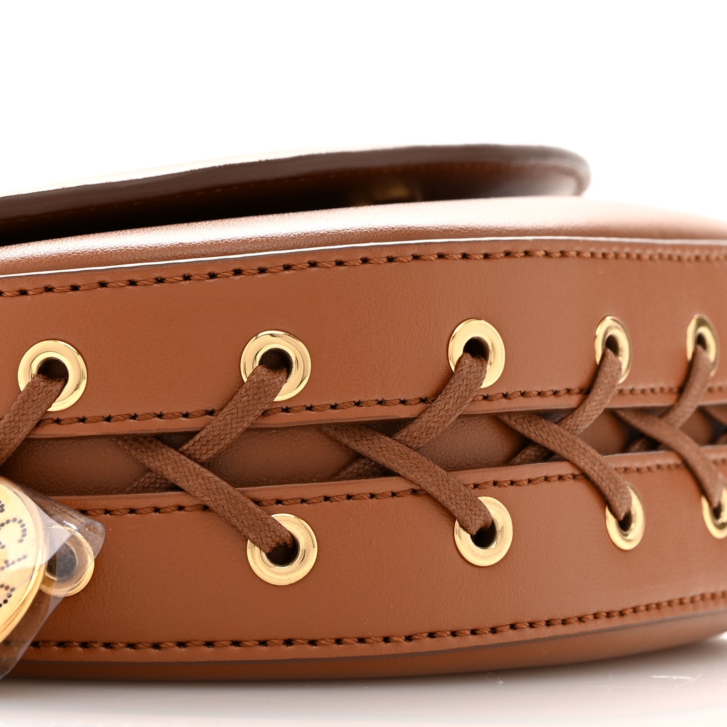 Uppeal Small Frayme Whipstitch Shoulder Bag Tan Brown
