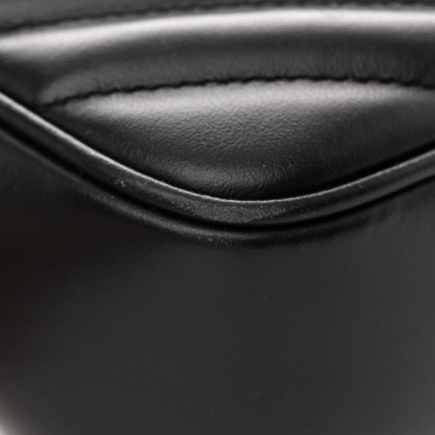 Calfskin Matelasse Monogram Lou Camera Bag Black