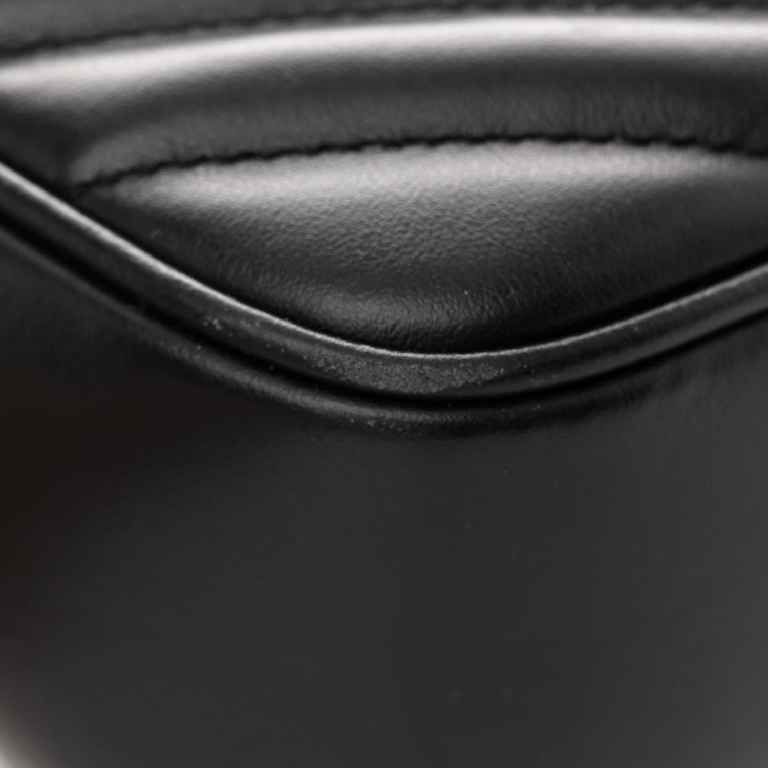 Saint Laurent Calfskin Matelasse Monogram Lou Camera Bag Black 12 of 14