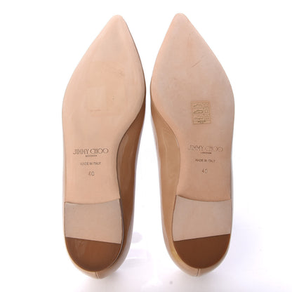 Jimmy Choo Patent Romy Flats 40 Nude 5 of 10
