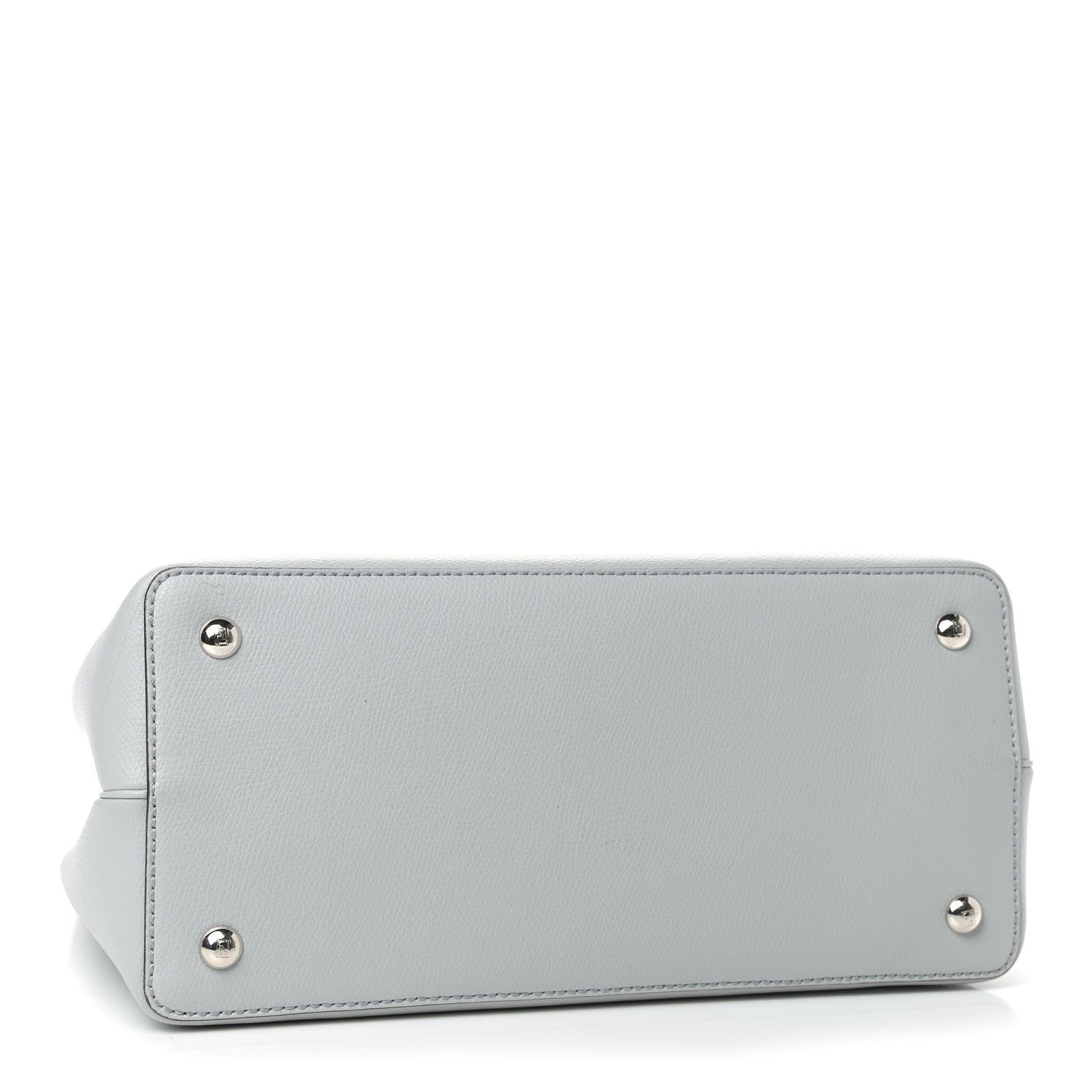 Fendi Vitello Cruise Monster Studded Petite 2Jours Tote Grigio Perla Amido Multicolor 4 of 9