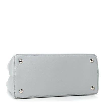 Fendi Vitello Cruise Monster Studded Petite 2Jours Tote Grigio Perla Amido Multicolor 4 of 9