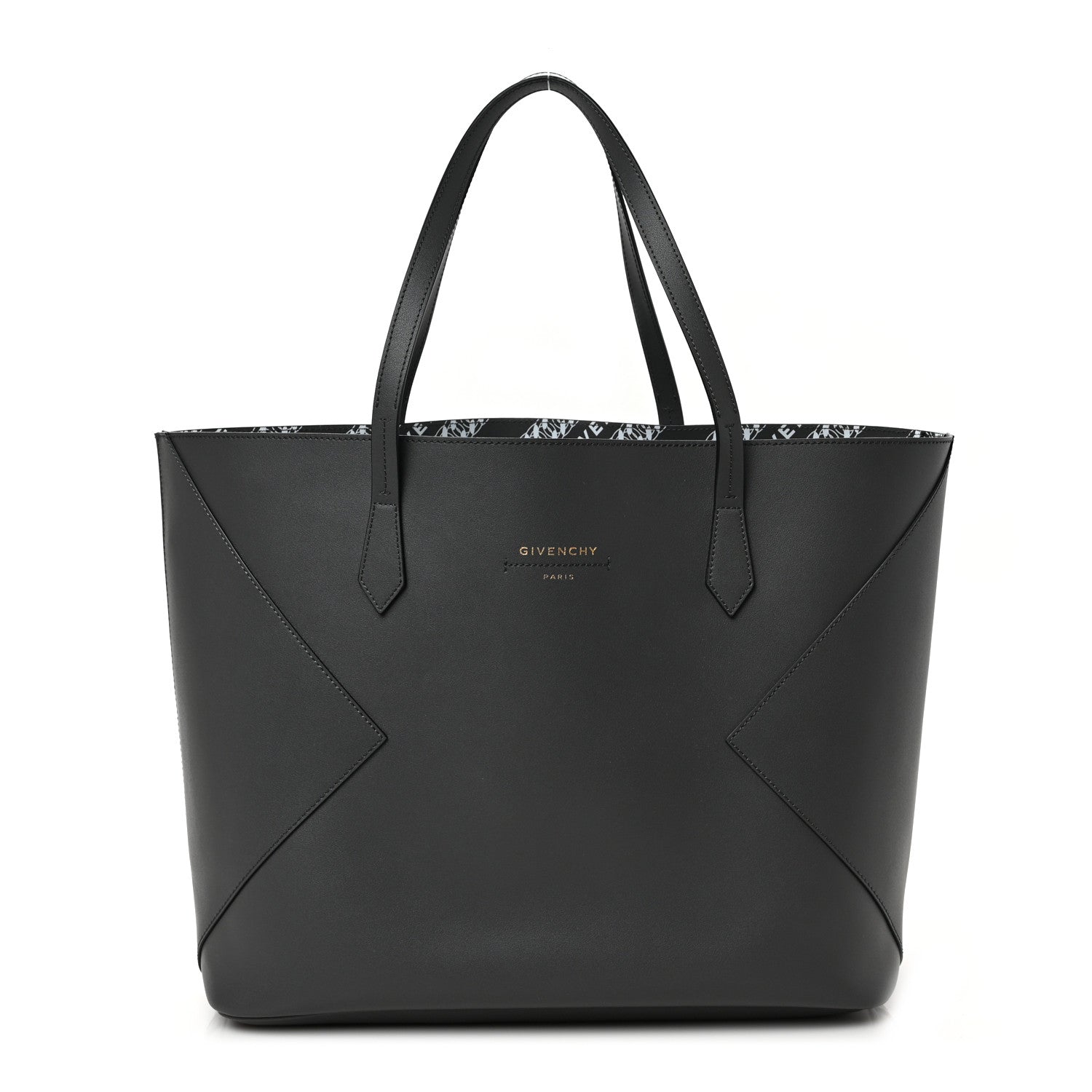 Givenchy Smooth Calfskin Wing Shopper Tote Grey White 4 of 10