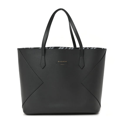 Givenchy Smooth Calfskin Wing Shopper Tote Grey White 4 of 10