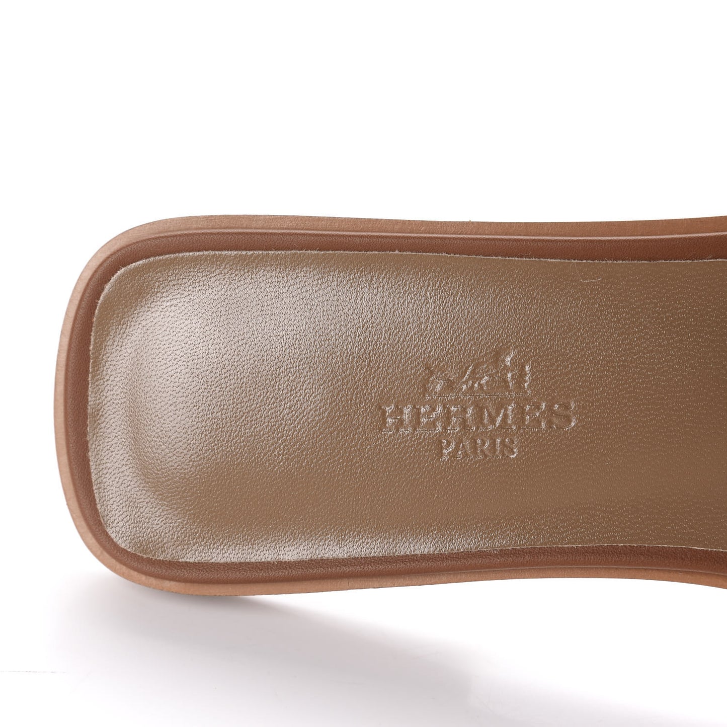 Box Calfskin Oran Sandals 37.5 Gold