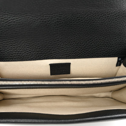 Gucci Pebbled Calfskin Small Dionysus Shoulder Bag Black 6 of 13