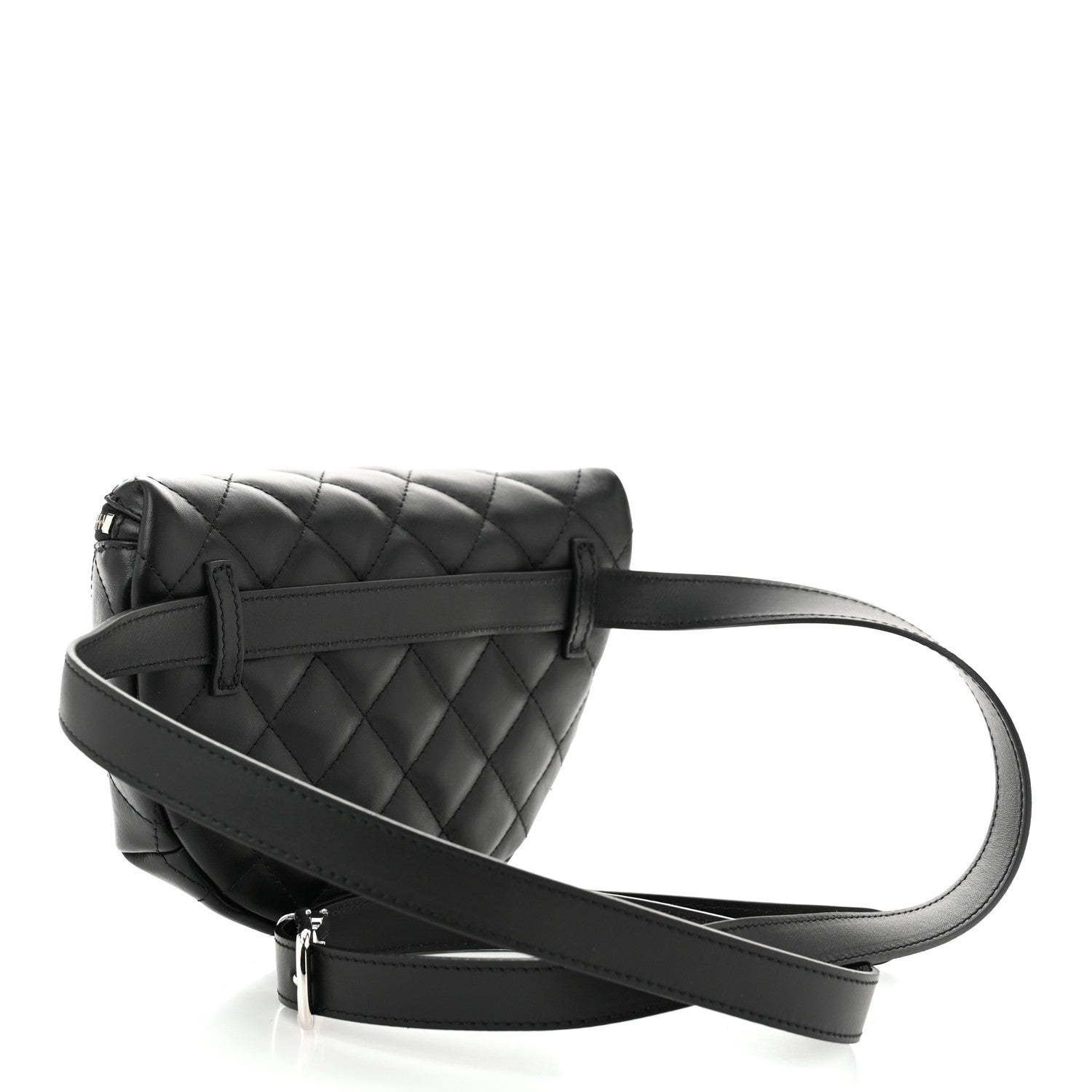 Chanel Calfskin Quilted Waist Belt Bag Black 3 of 10