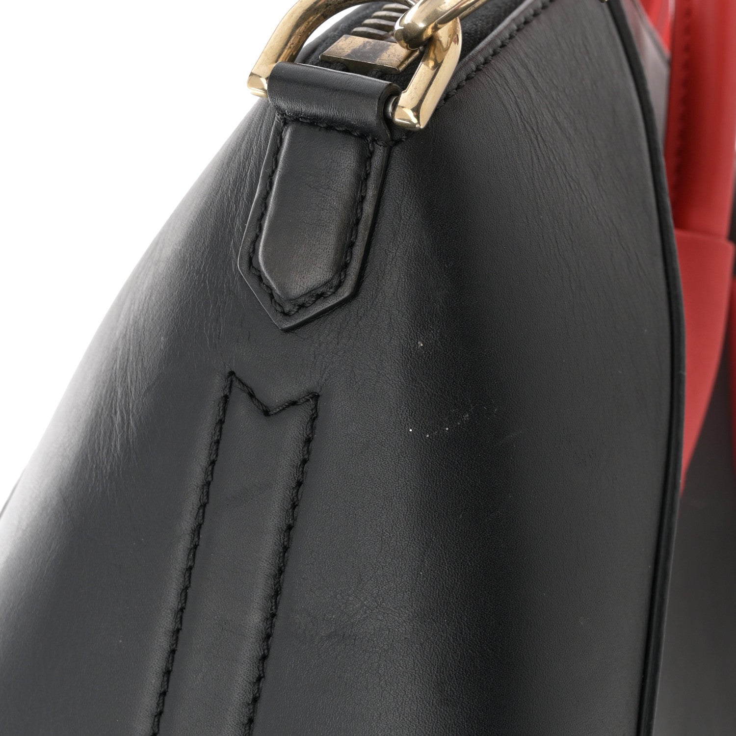 Givenchy Smooth Calfskin Small Bi-Color Antigona Black Red 12 of 16