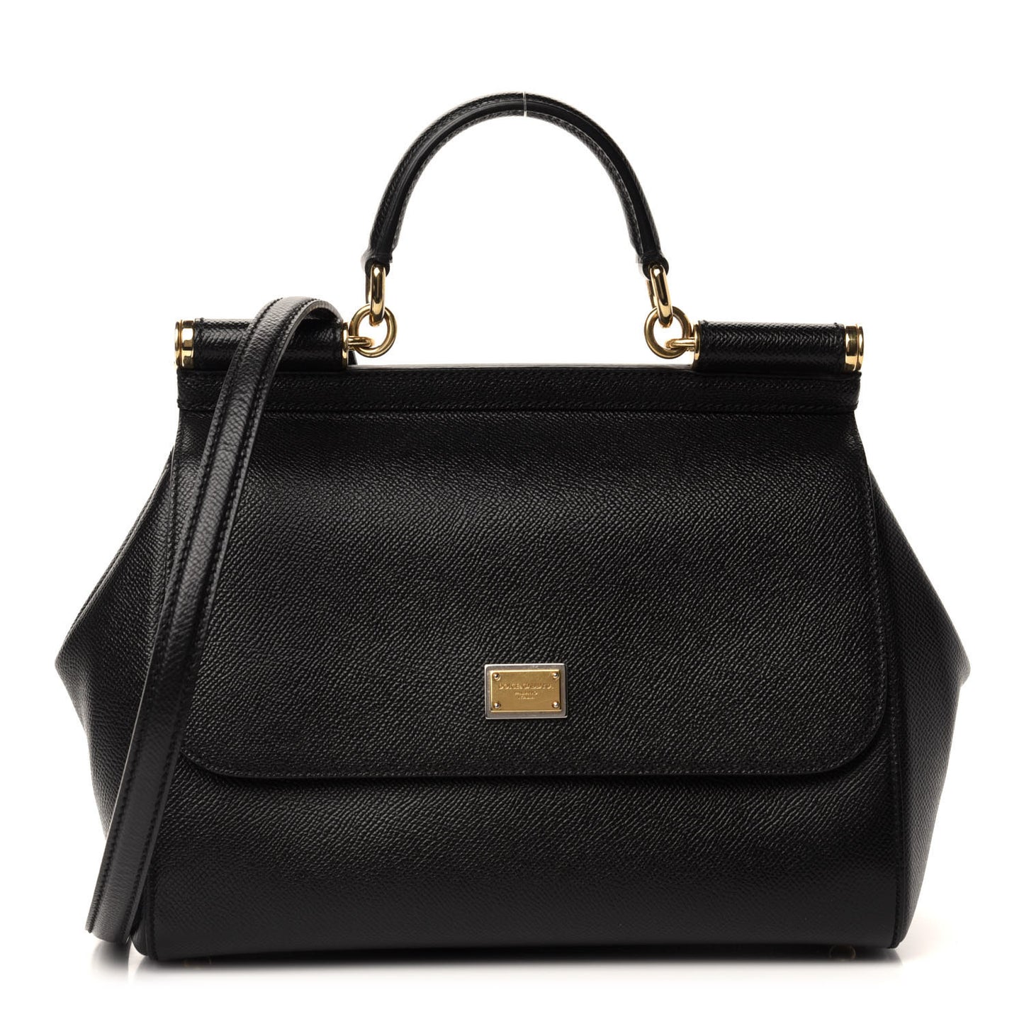 Dauphine Medium Miss Sicily Satchel Black