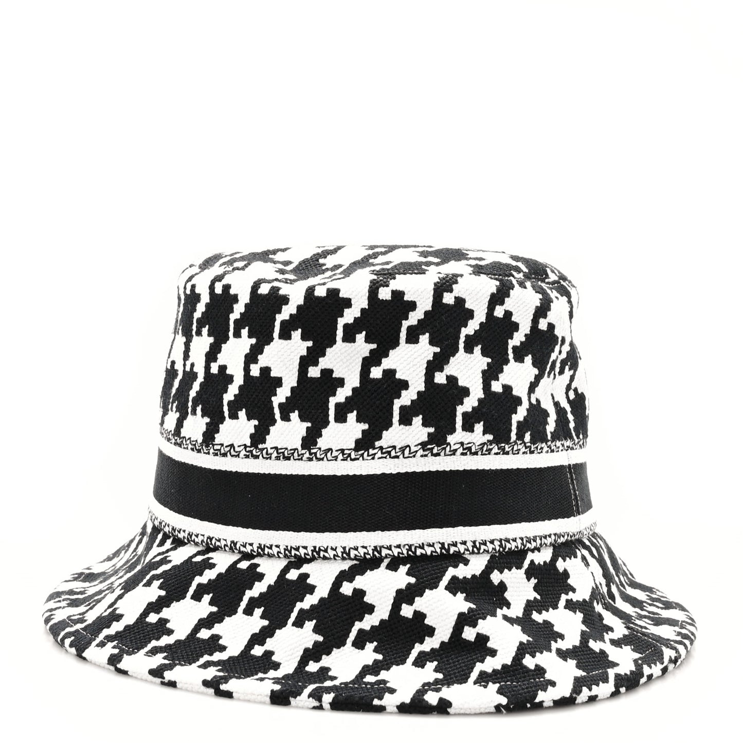 Pied De Poule Bucket Hat 57 Black White