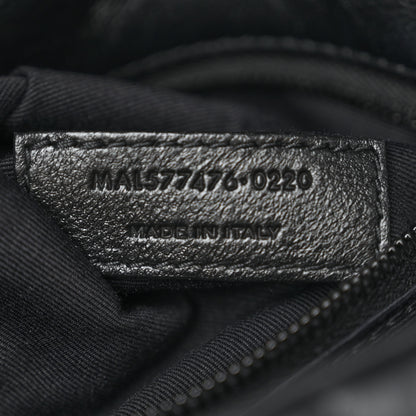 Saint Laurent Lambskin Quilted Monogram Monochrome Small Loulou Puffer Chain Satchel Black 7 of 10
