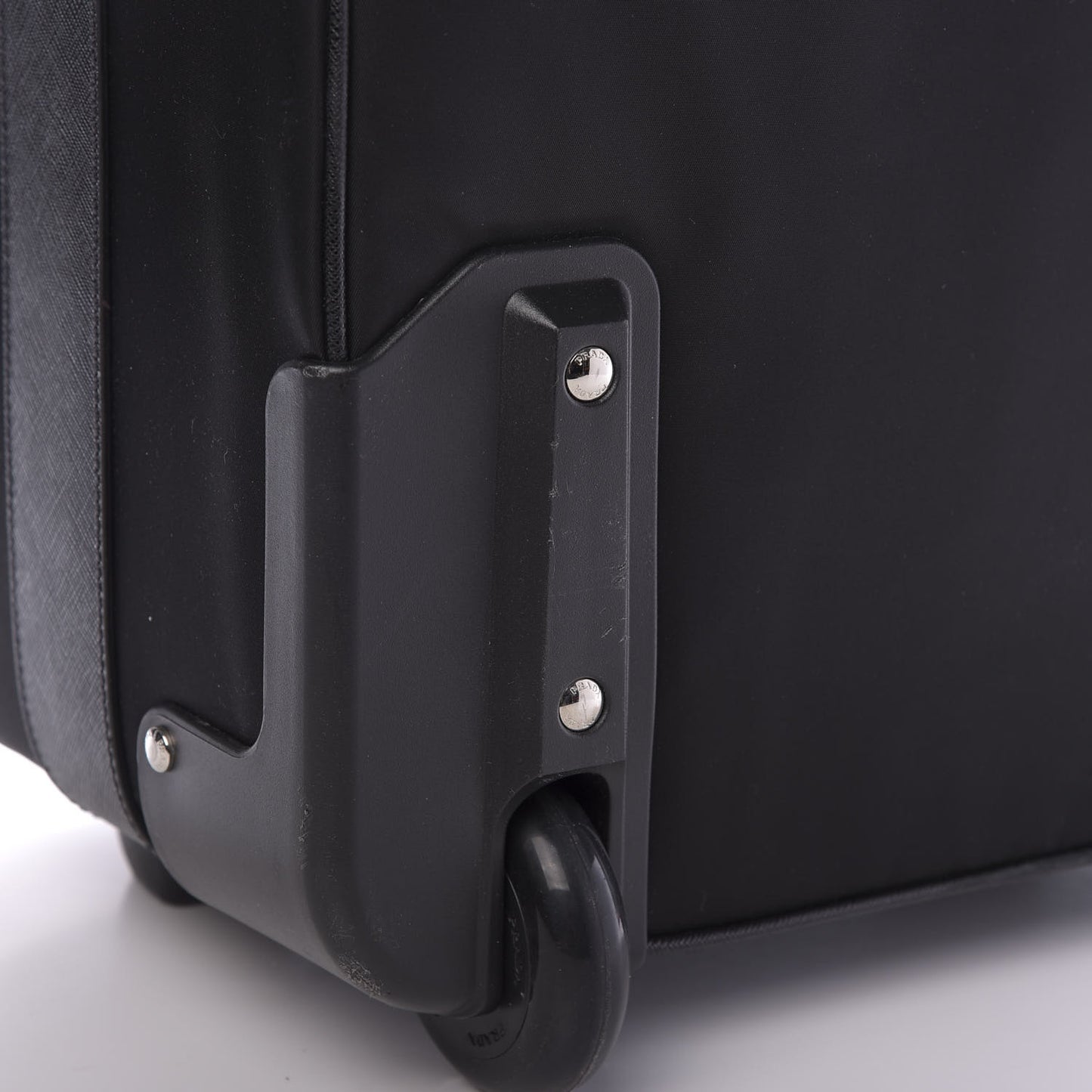 Tessuto Saffiano Trolley Luggage Black