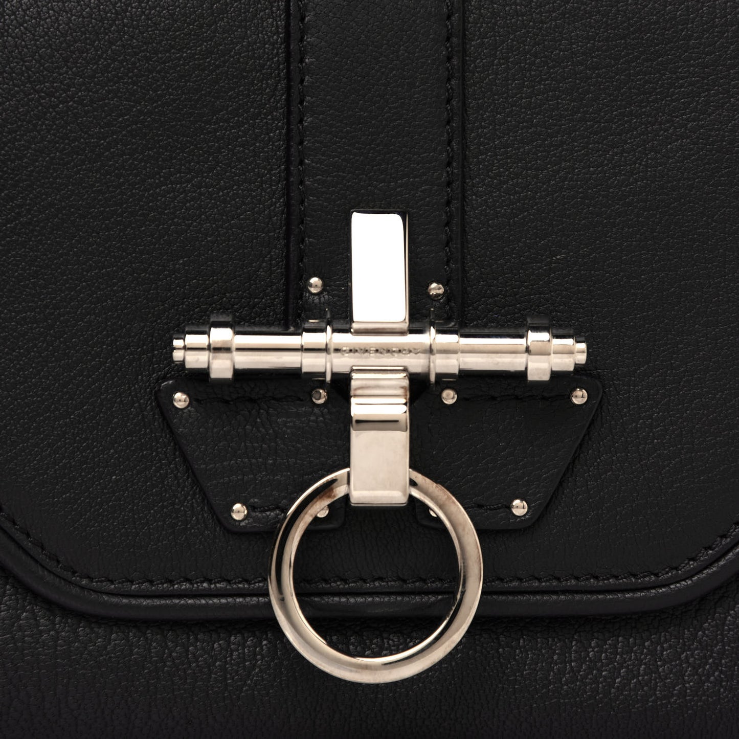 Goatskin Obsedia Shoulder Bag Black