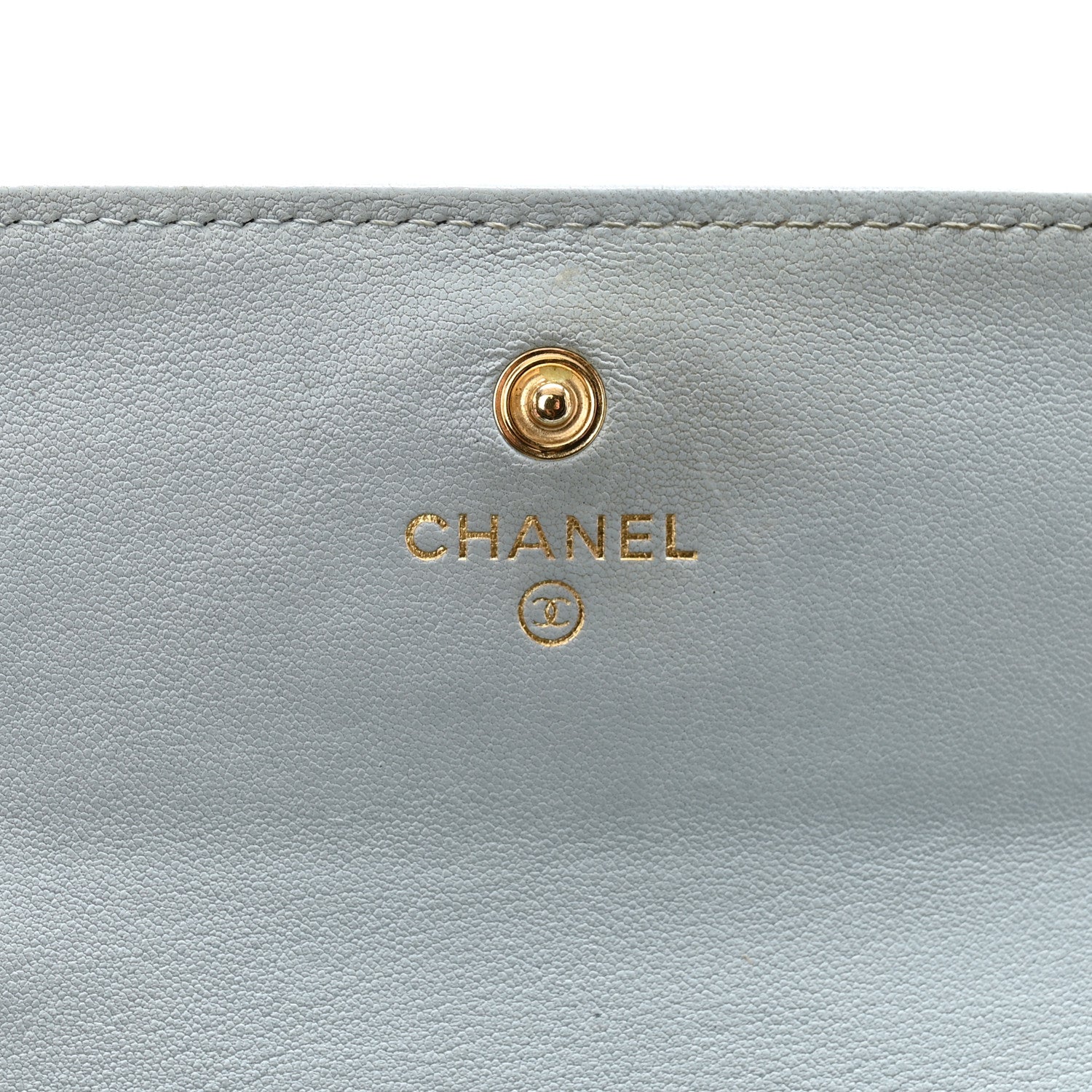 Chanel Lambskin Quilted Chanel 19 Flap Wallet Light Blue 7 of 12