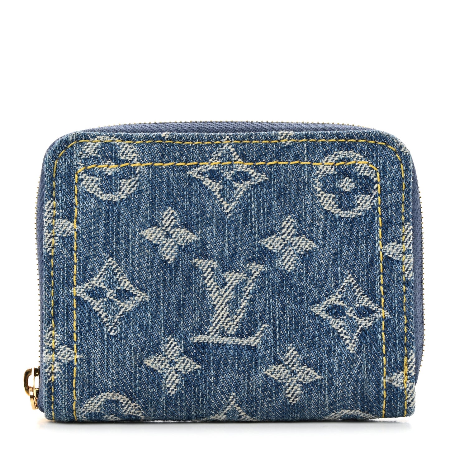 Denim Monogram Zippy Coin Purse Blue
