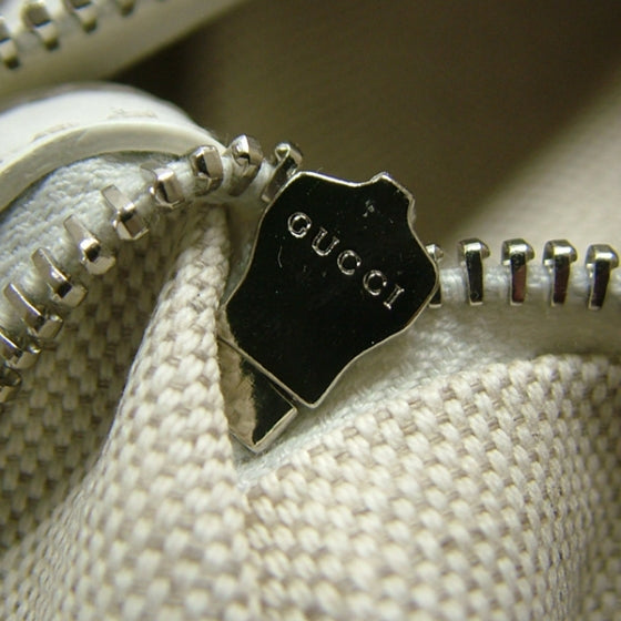 Guccissima Medium Techno Horsebit Hobo White
