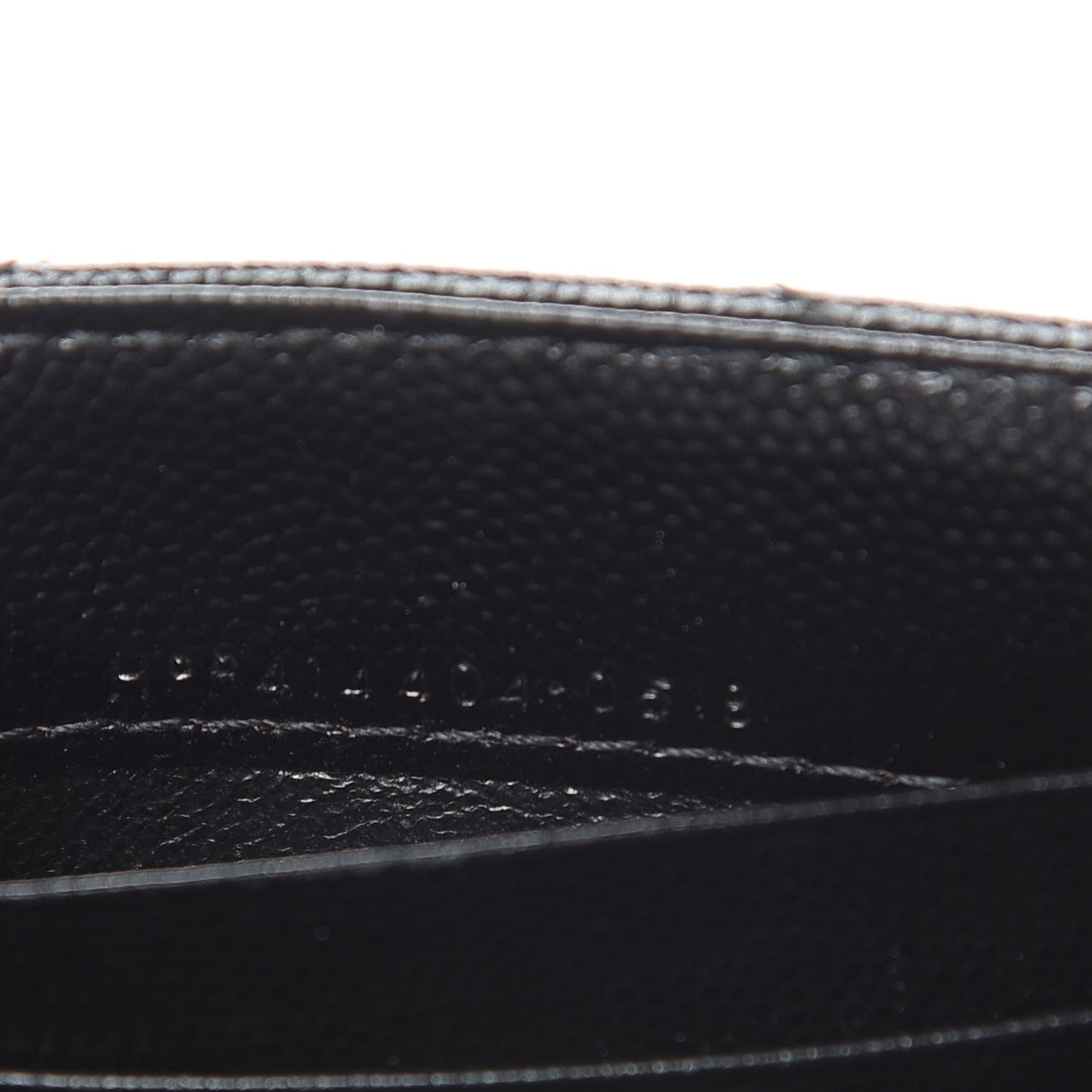 Grain De Poudre Matelasse Chevron Small Monogram Envelope Wallet Black