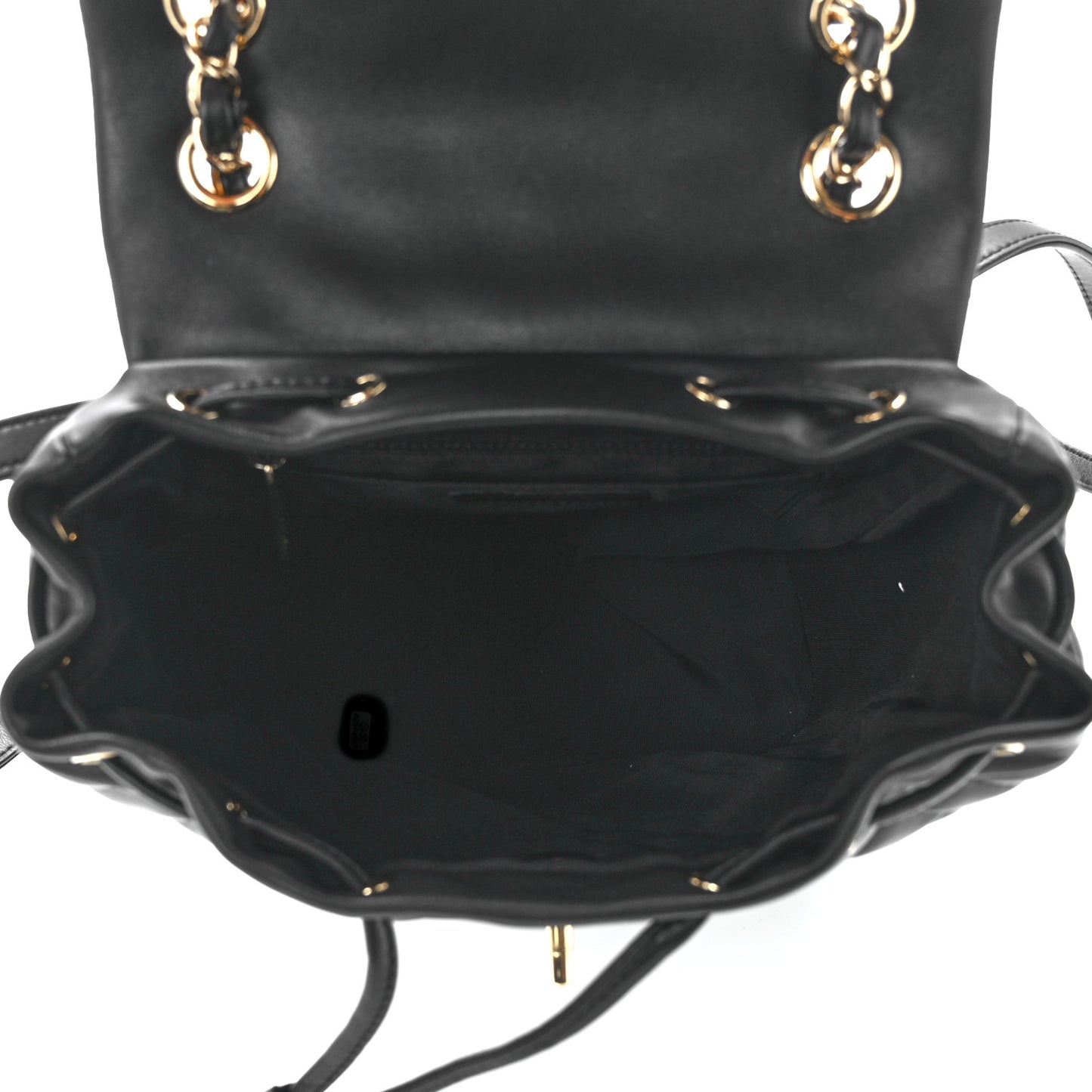 Lambskin Quilted Small Urban Spirit Backpack Black