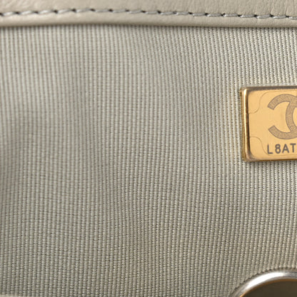 Chanel Lambskin Quilted Medium Chanel 19 Flap Grey 7 of 10