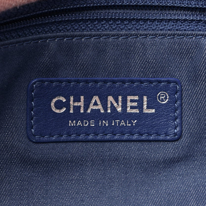 Chanel Jersey Felt Quilted Jumbo Flap Red White Pink 6 of 12
