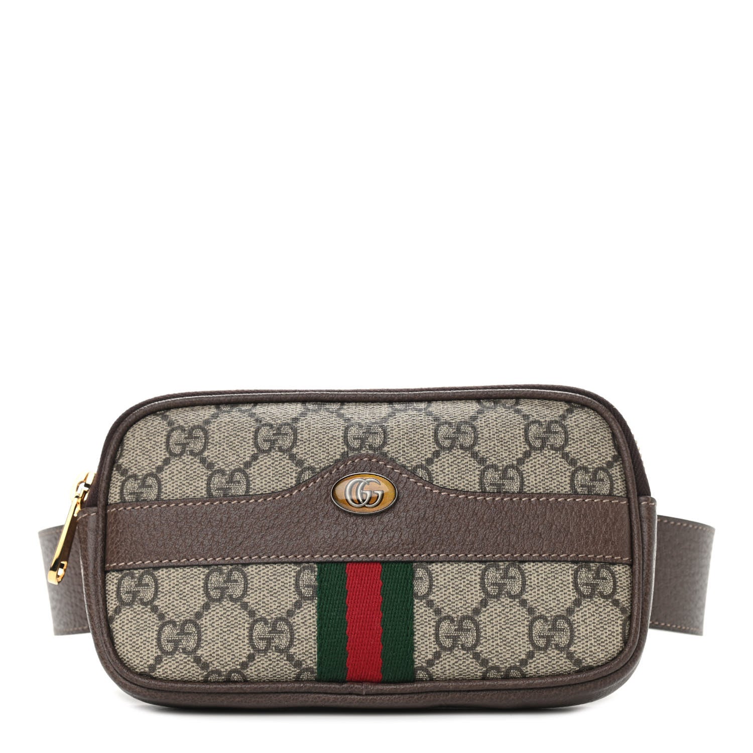 Gucci GG Supreme Monogram Ophidia Belted iPhone Case 75 30 Dark Brown 1 of 9