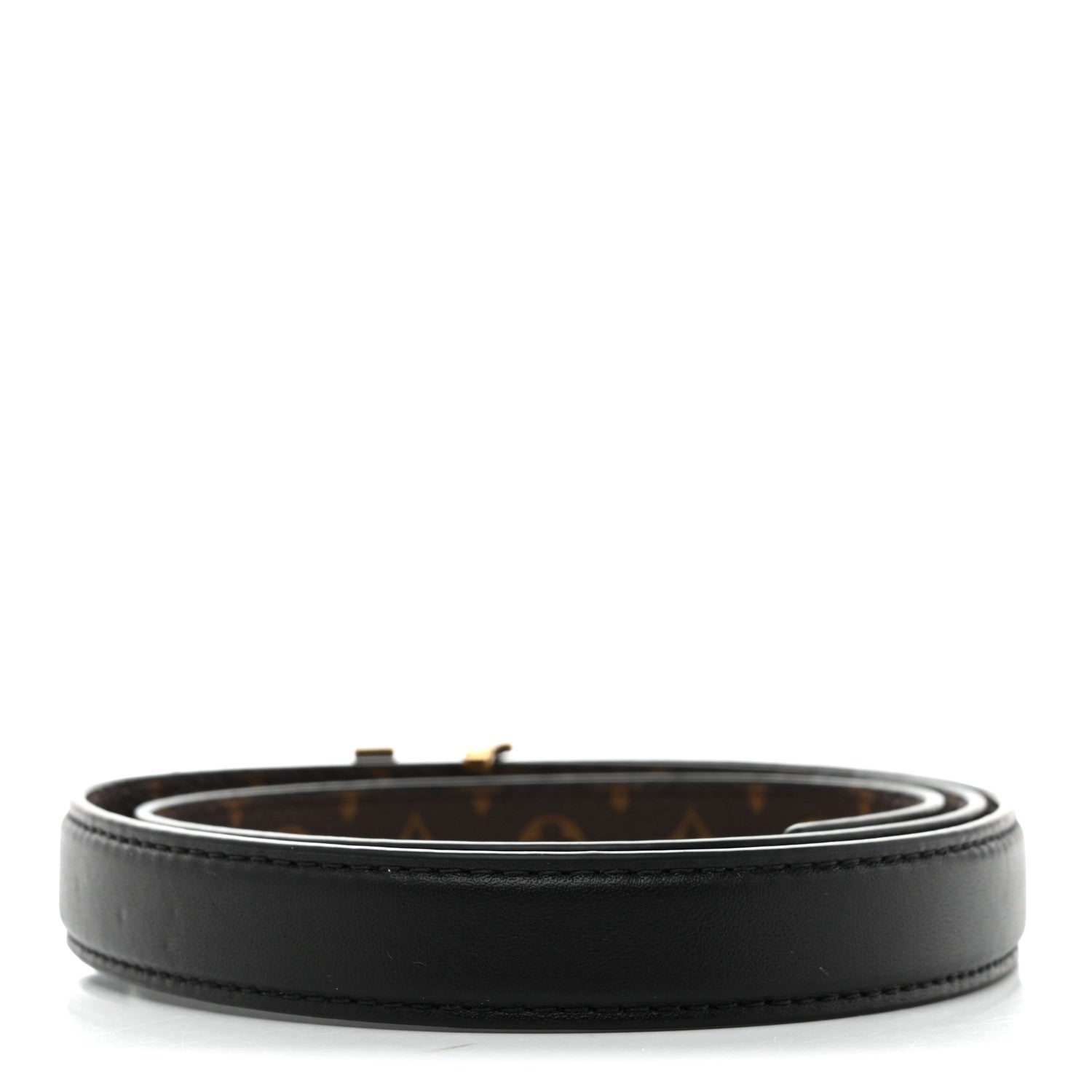 Louis Vuitton Monogram 20mm Pretty Reversible Belt 75 30 Black 3 of 8