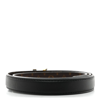 Louis Vuitton Monogram 20mm Pretty Reversible Belt 75 30 Black 3 of 8
