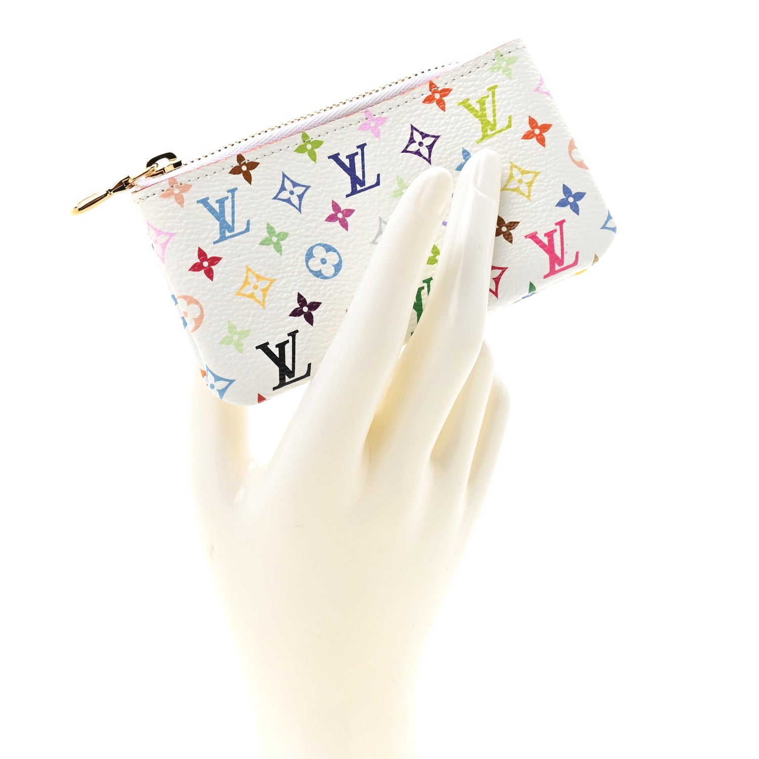 Louis Vuitton LV X TM Monogram Multicolor Key Pouch White 2 of 7