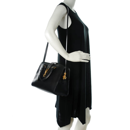 Saint Laurent Calfskin Small Monogram Cabas Black 2 of 6