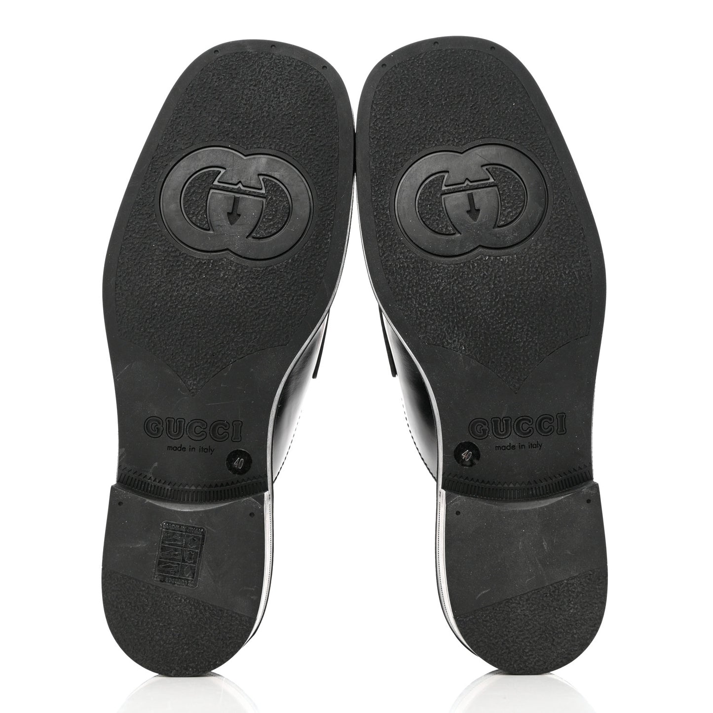 Spice Lux Womens Interlocking G Slippers 40 Black