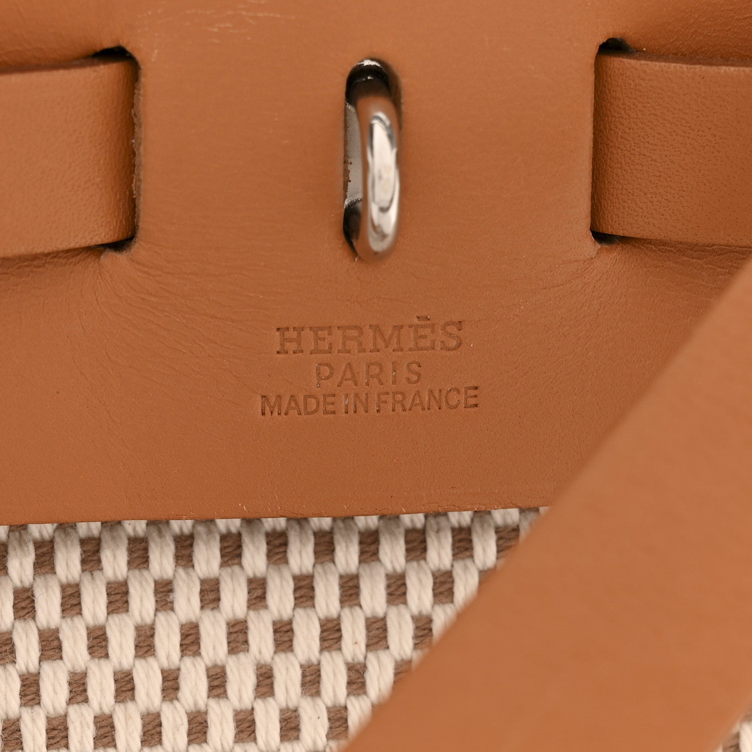 Hermes Vache Hunter Criss Viking Herbag a Dos Retourne Backpack Ecru Beige Naturel 6 of 12