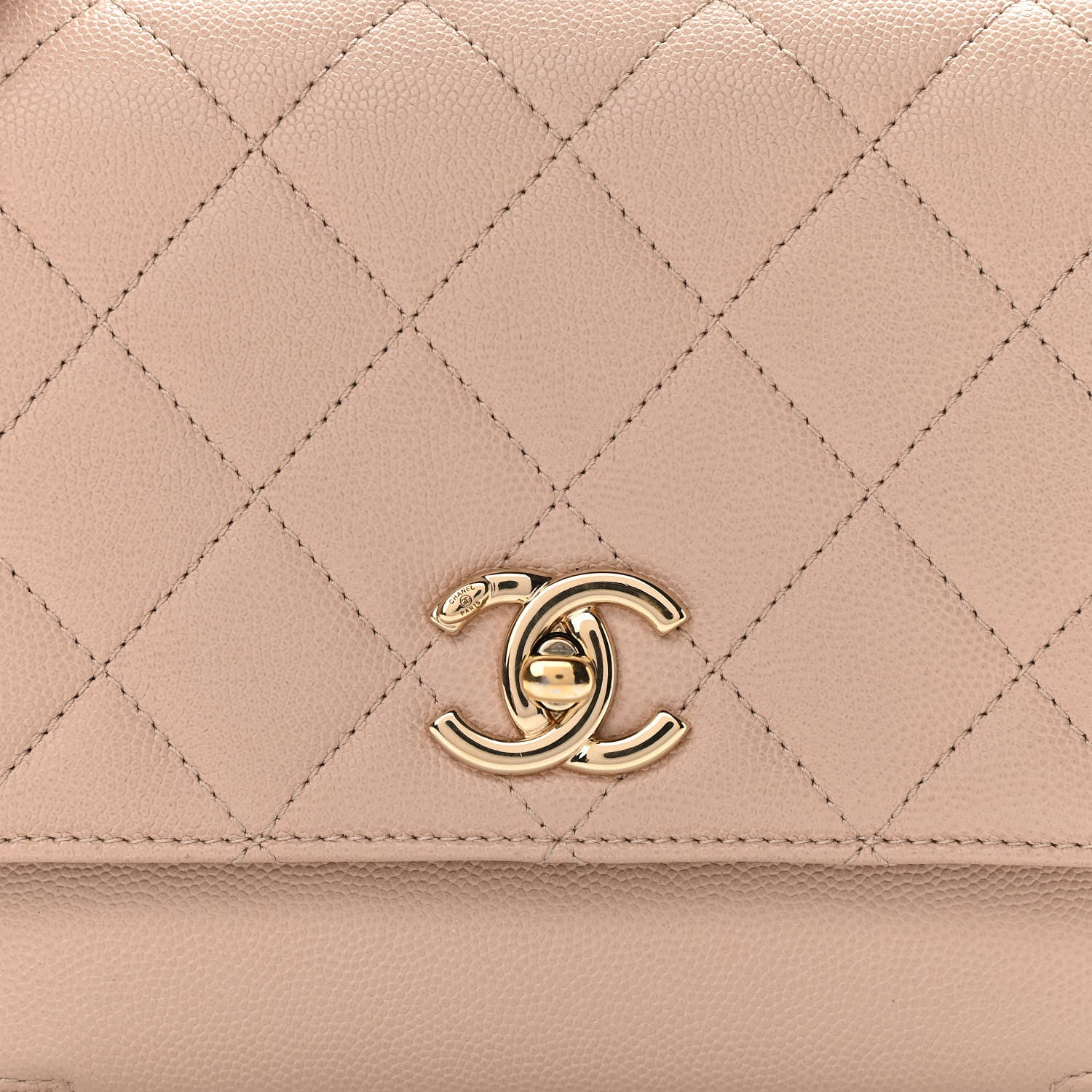 Chanel Caviar Quilted Medium Business Affinity Flap Beige 8 of 12