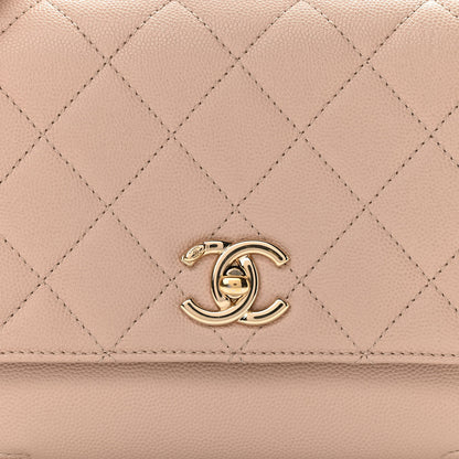 Chanel Caviar Quilted Medium Business Affinity Flap Beige 8 of 12