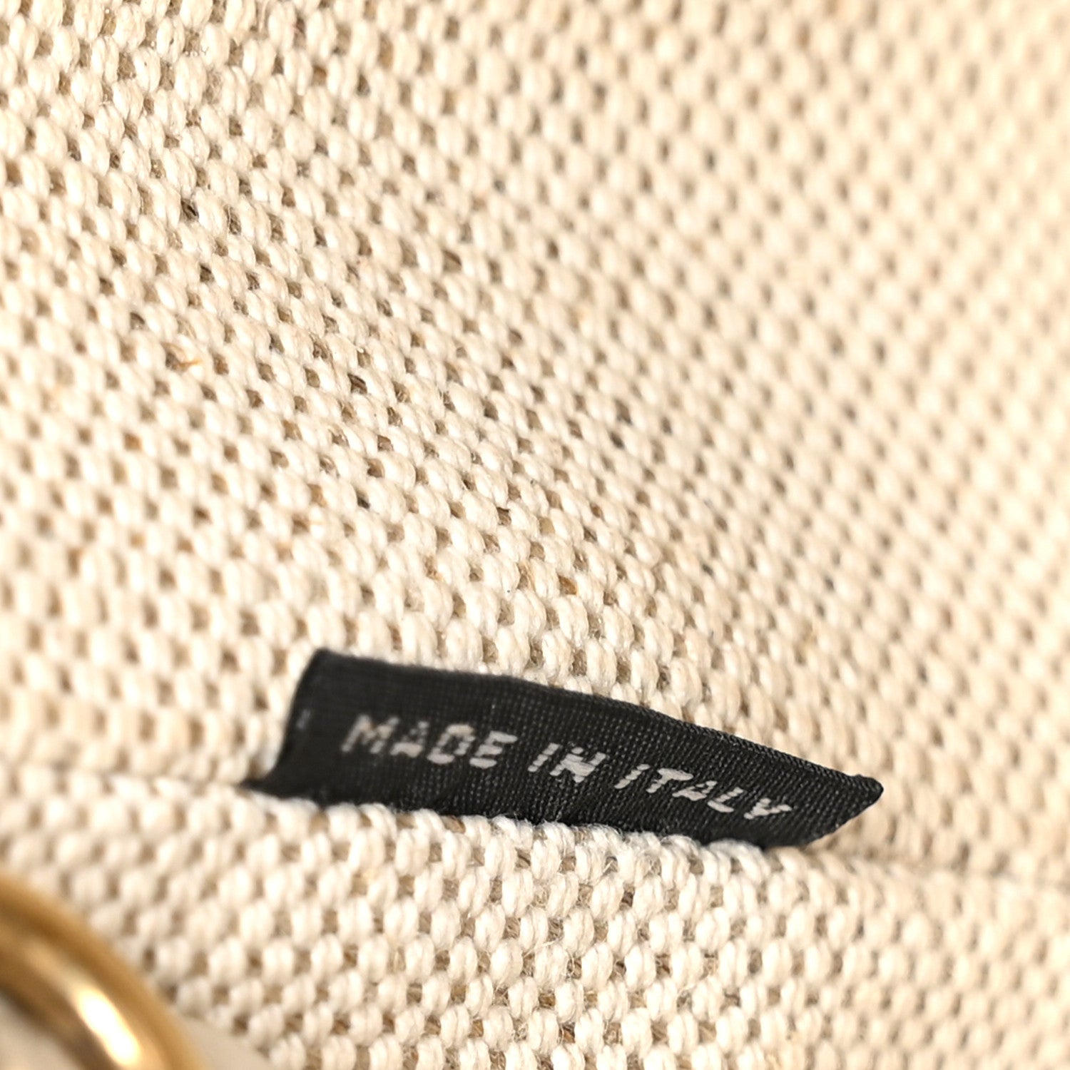 Prada Wicker Canvas Mini Tote Tan White 7 of 11