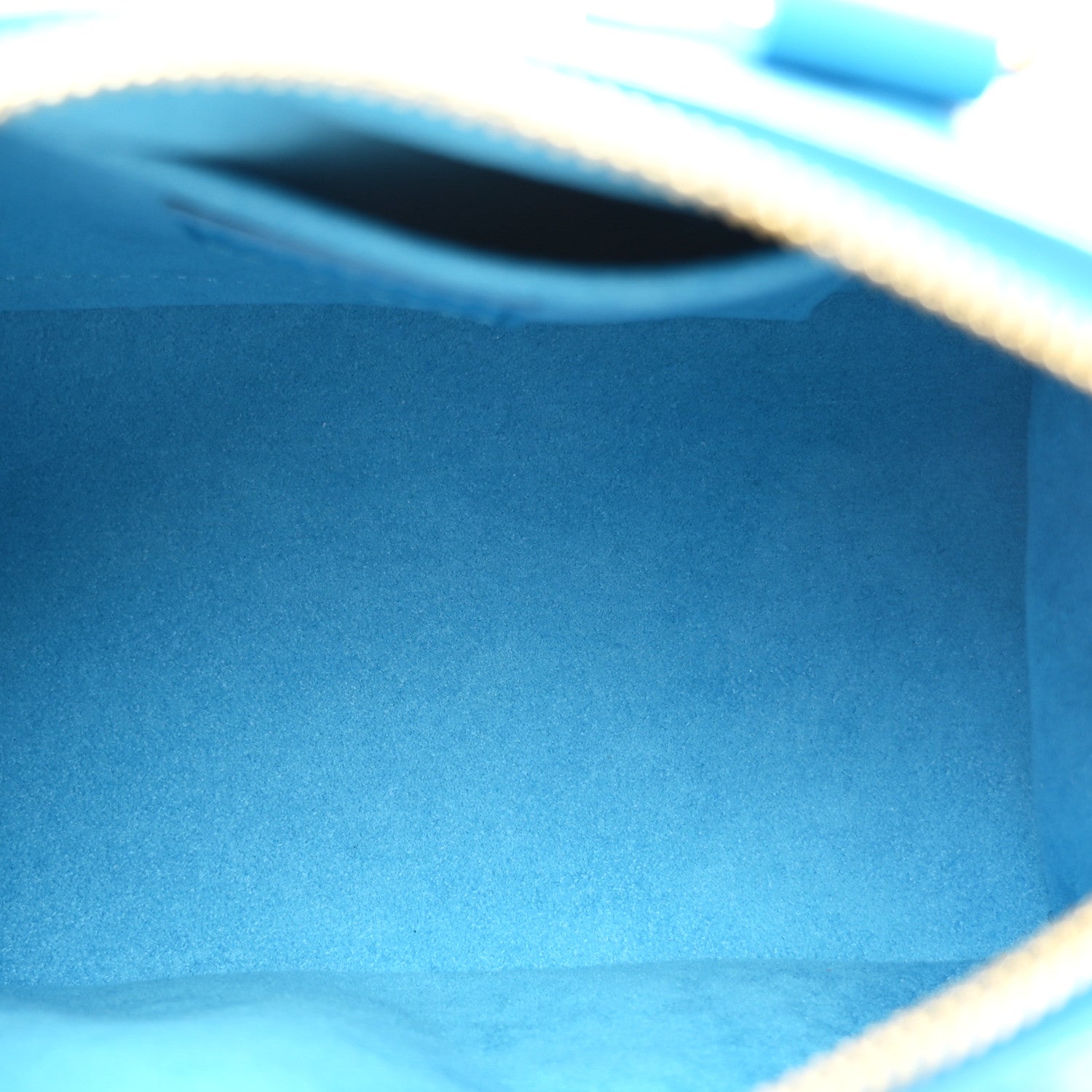 Louis Vuitton Calfskin Nanogram Embossed Speedy Bandouliere 20 Blue 5 of 10