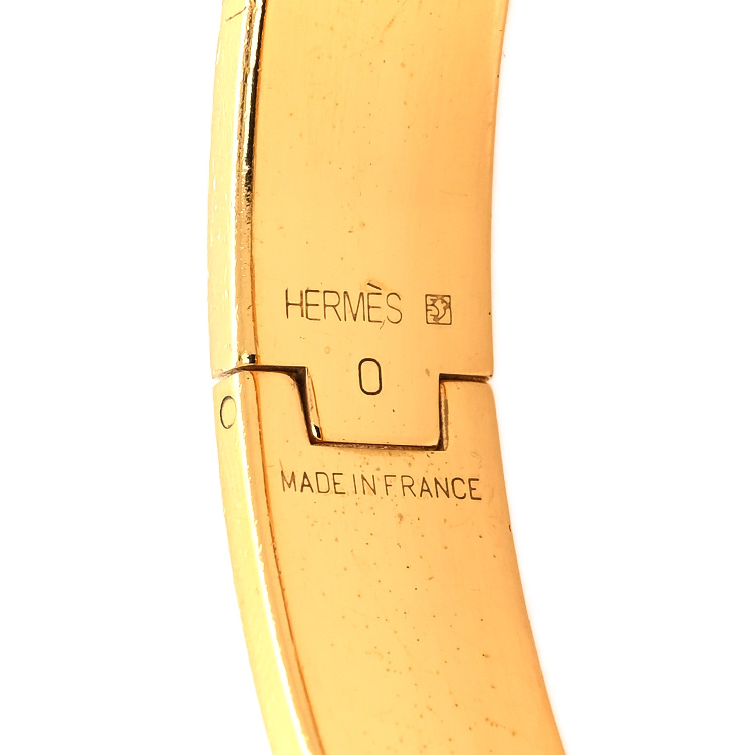 Hermes Enamel Narrow Clic Clac H Bracelet PM Orange 4 of 4