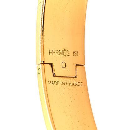 Hermes Enamel Narrow Clic Clac H Bracelet PM Orange 4 of 4