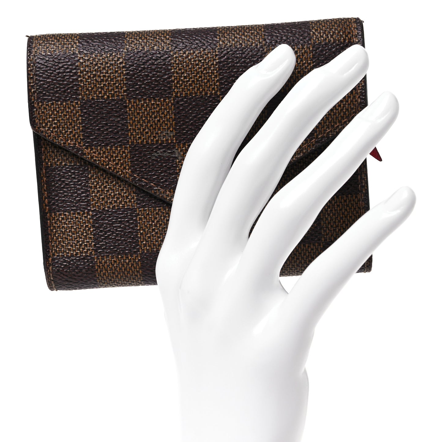 Damier Ebene Victorine Wallet Red