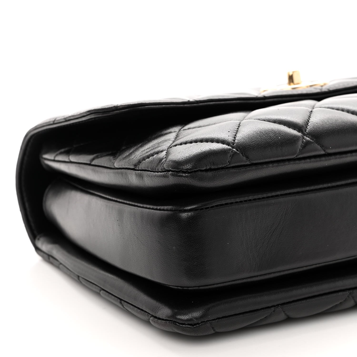 Chanel Lambskin Quilted Medium Trendy CC Flap Dual Handle Bag Black 10 of 11