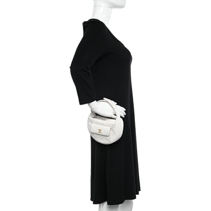 Chanel Caviar Quilted Polly Pocket Pouch Hobo White 2 of 11