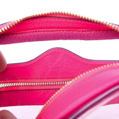 Gucci Vinyl Web Mini Ophidia Transparent Shoulder Bag Fluorescent Fuchsia 5 of 8
