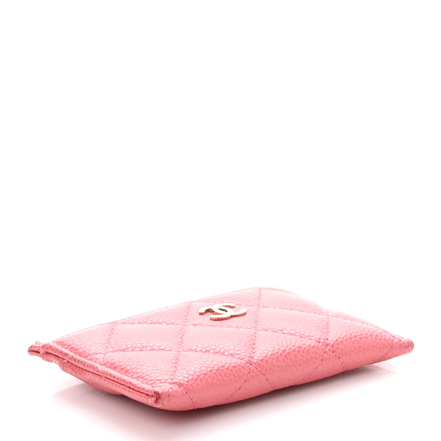 Chanel Caviar Quilted Card Holder Pink 4 of 9
