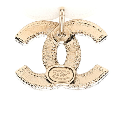 Chanel Crystal CC Earrings Gold Multicolor 4 of 4