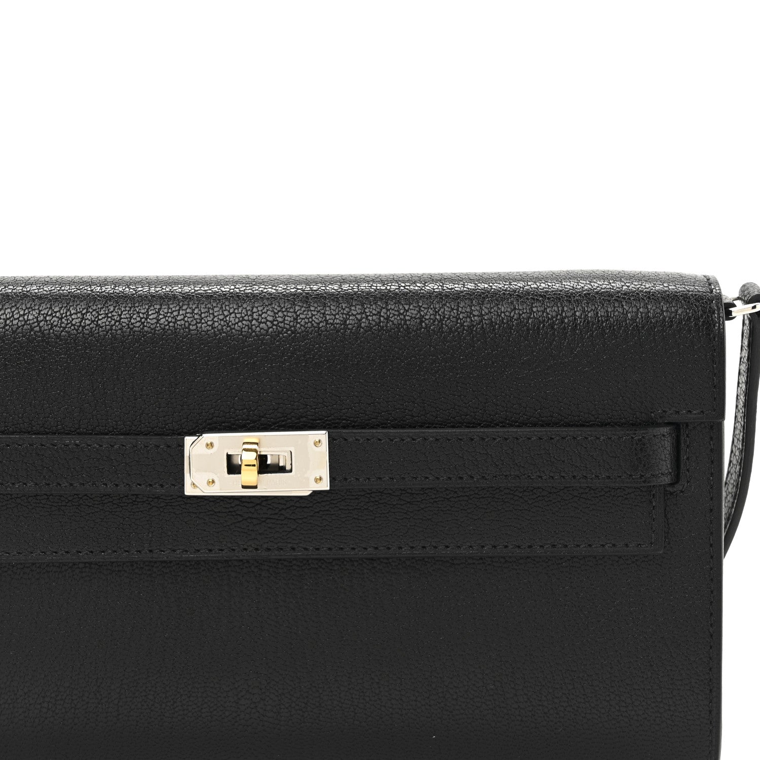 Hermes Chevre Chamkila Kelly Wallet To Go Black 16 of 22
