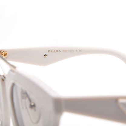 Prada Saffiano Cinema Sunglasses SPR14S White 5 of 7