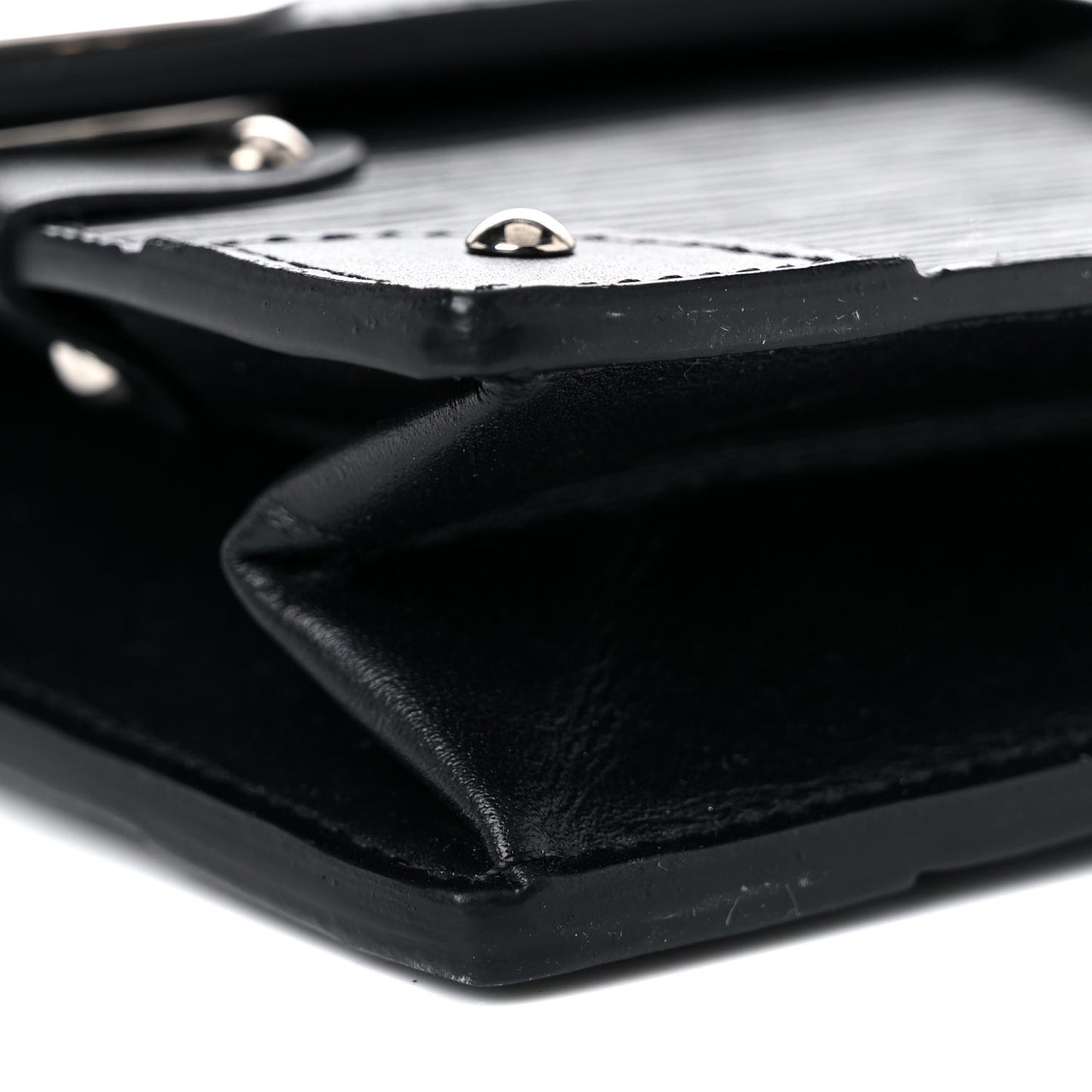 Epi Trunk Chain Wallet Black