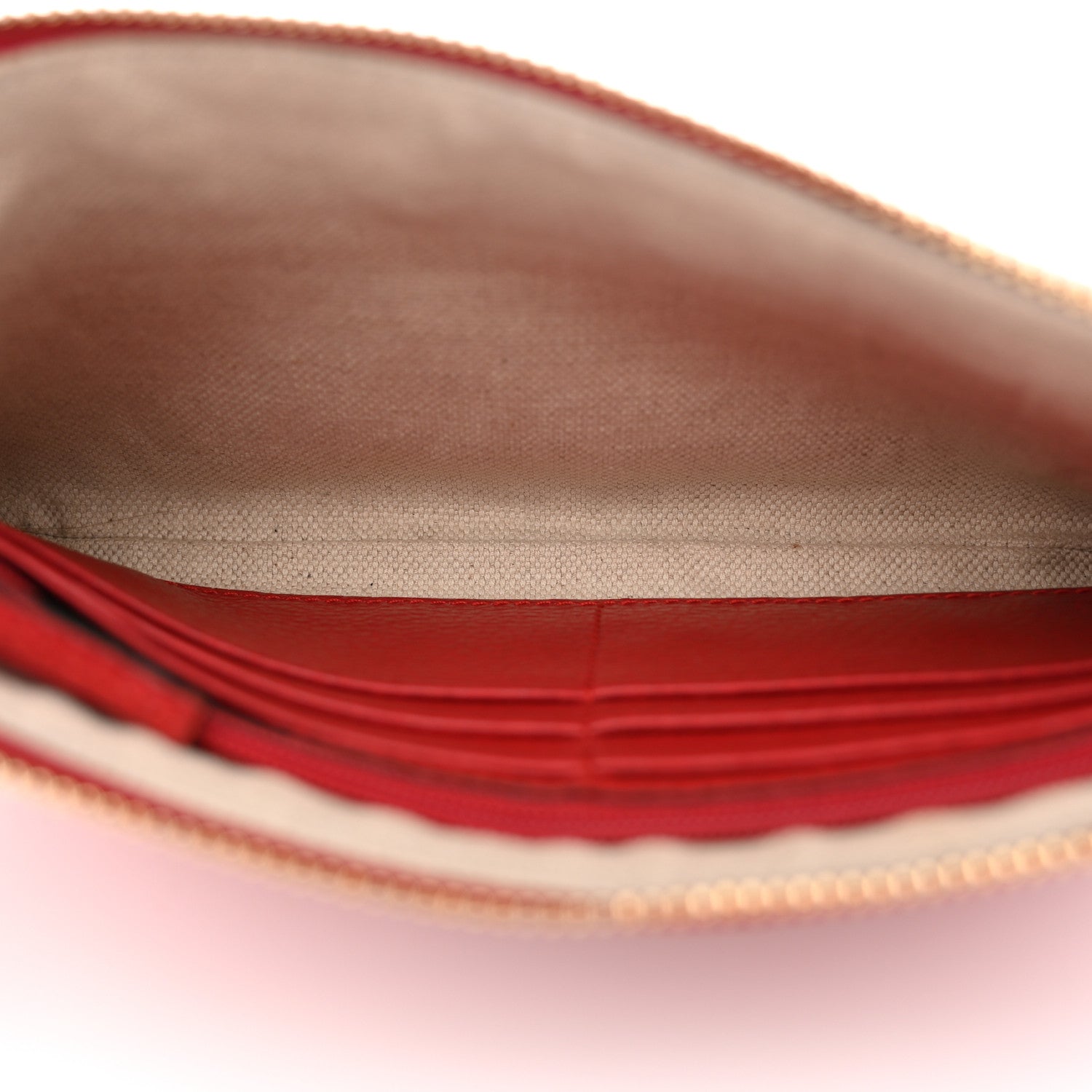 Gucci Dollar Calfskin Swing Wristlet Wallet Red 5 of 13