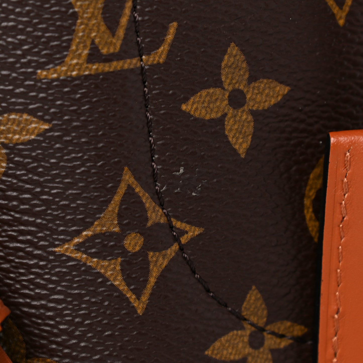 Monogram Flower Tote Caramel