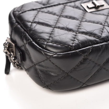 Chanel Aged Calfskin Quilted Mini Reissue Camera Case Black 9 of 11