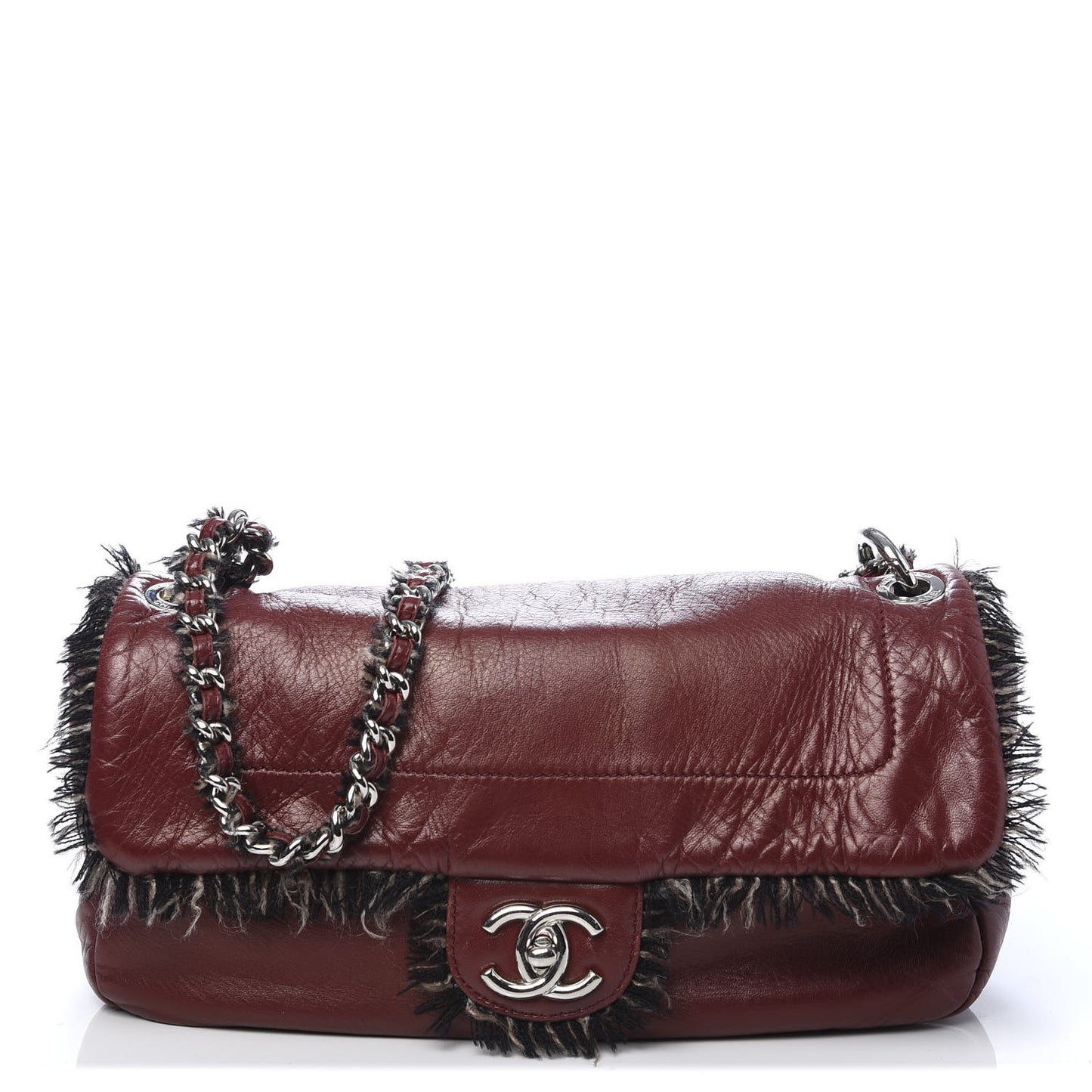 Lambskin Tweedy Flap Red